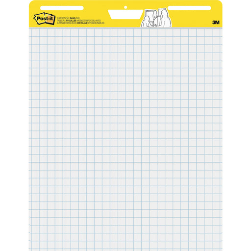 Post-it Self-Stick Easel Pads, 25 in x 30 in, White with Faint Grid