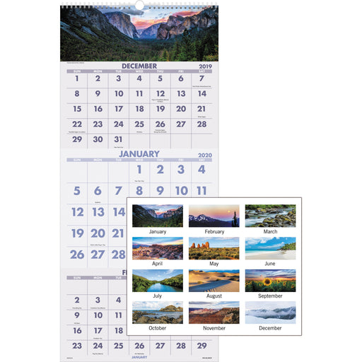 At-A-Glance Scenic Design 3-month Wall Calendar