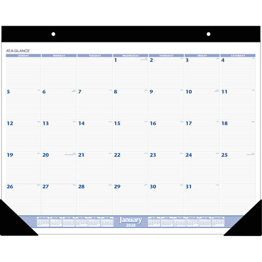At-A-Glance Monthly Two-color Desk Pad