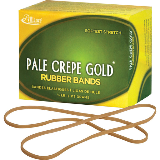 Alliance Rubber 21409 Pale Crepe Gold Rubber Bands - Size #117B