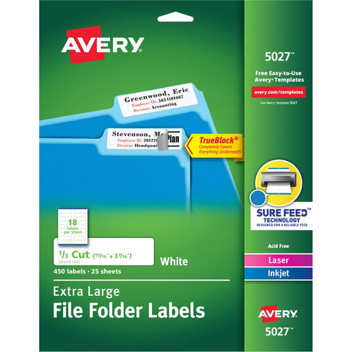 Avery® Extra-Large File Folder Labels