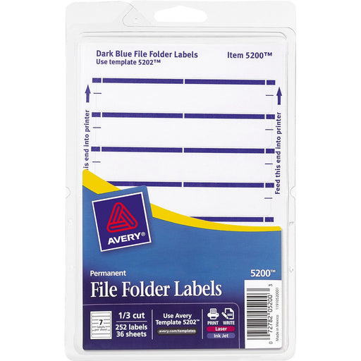 Avery® Permanent File Folder Labels