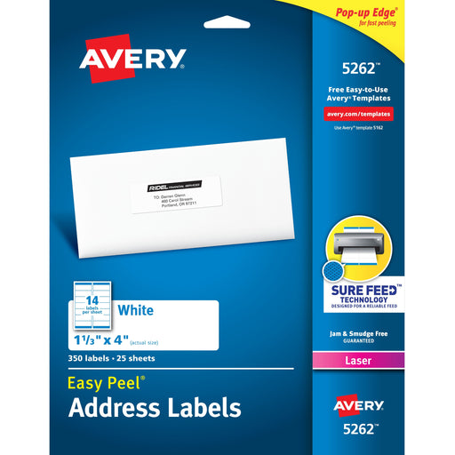 Avery® Easy Peel Mailing Laser Labels