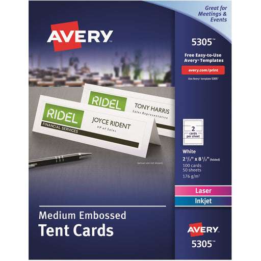 Avery® Laser, Inkjet Tent Card