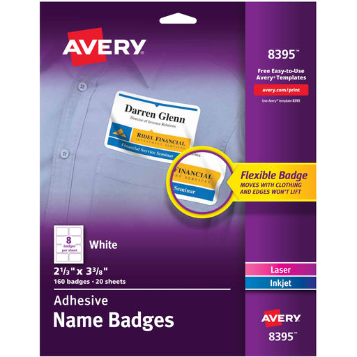 Avery® Adhesive Name Badges