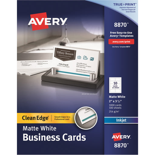 Avery® Clean Edge Inkjet Business Card