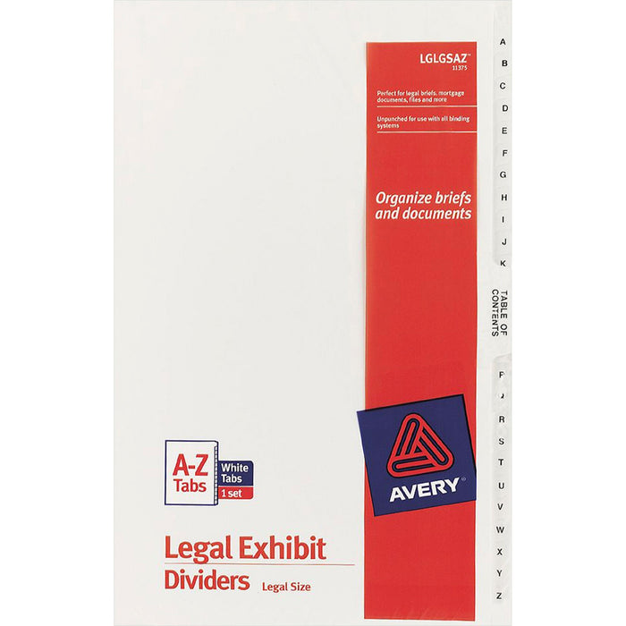 Avery® Premium Collated Legal Exhibit Dividers with Table of Contents Tab - Avery Style