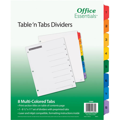 Avery® Table 'N Tabs Numeric Dividers