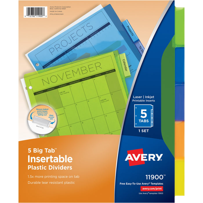 Avery® Big Tab Insertable Plastic Dividers