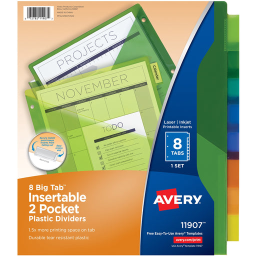 Avery® Big Tab Insertable 2-Pocket Dividers