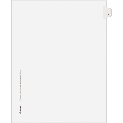 Avery® Individual Legal Exhibit Dividers - Avery Style - Unpunched