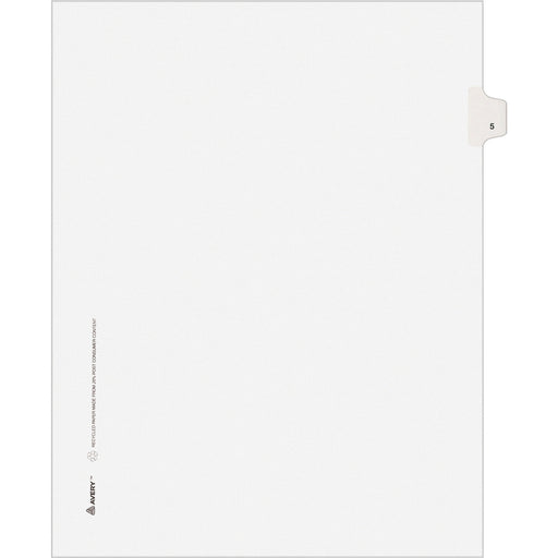 Avery® Individual Legal Exhibit Dividers - Avery Style - Unpunched