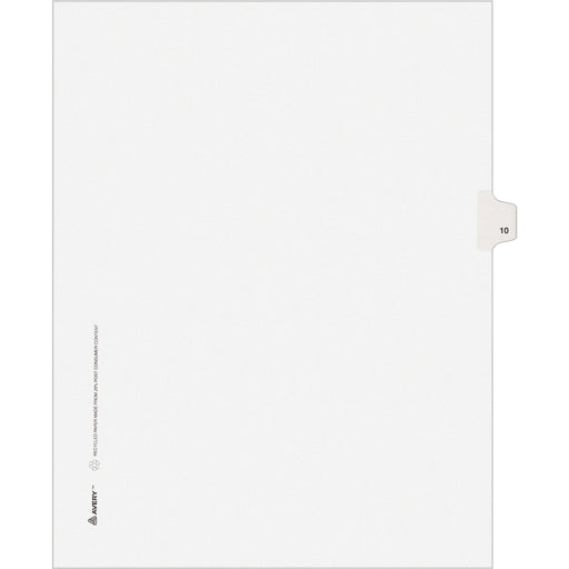 Avery® Individual Legal Exhibit Dividers - Avery Style - Unpunched