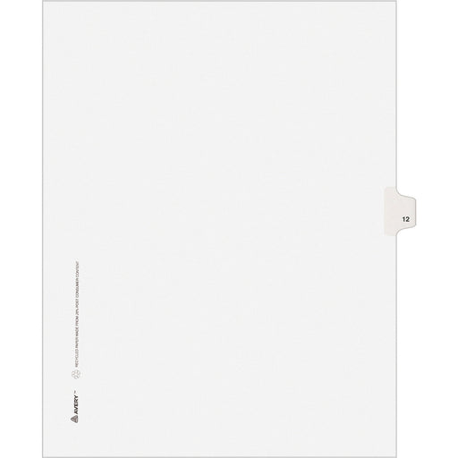 Avery® Individual Legal Exhibit Dividers - Avery Style - Unpunched