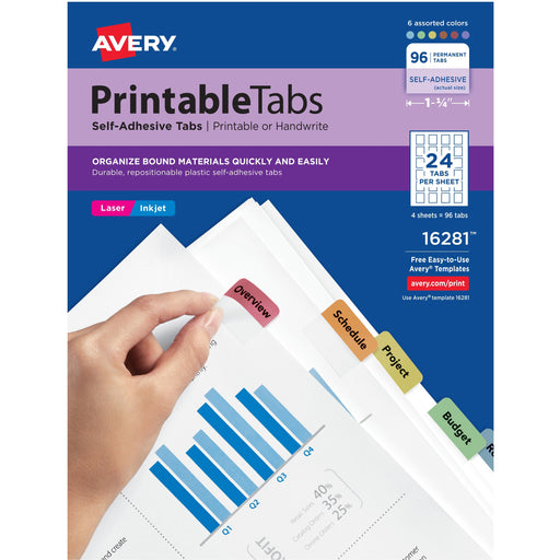 Avery® Printable Repositionable Tabs