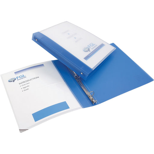 Avery® Flexible View 3 Ring Binder, 0.5" Round Rings, 1 Blue Binder