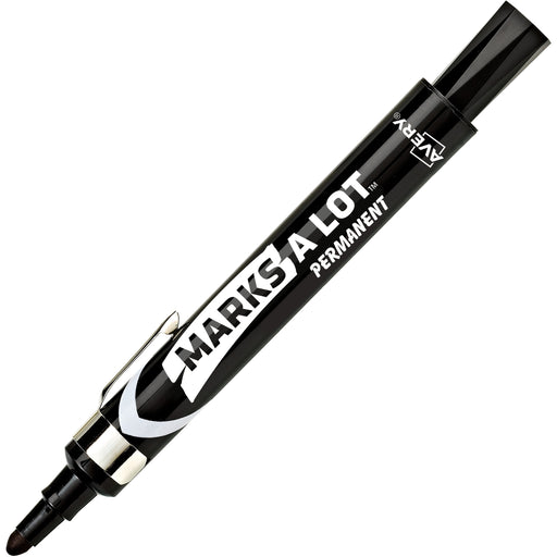 Avery® Permanent Markers, Large Desk-Style, Bullet Tip, 1 Black Marker (24878)