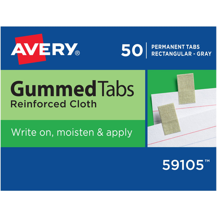 Avery® Reinforced Cloth Gummed Index Tabs