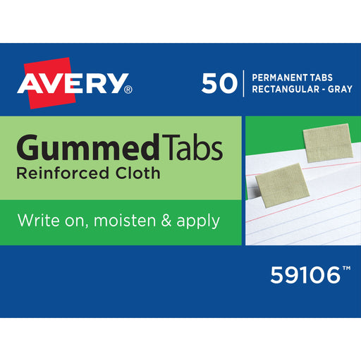 Avery® Reinforced Cloth Gummed Index Tabs