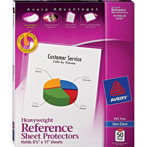 Avery® Non-Glare Heavyweight Sheet Protectors