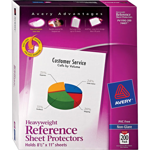 Avery® Non-Glare Heavyweight Sheet Protectors