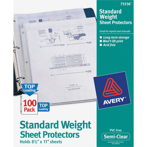 Avery® Standard Weight Sheet Protectors