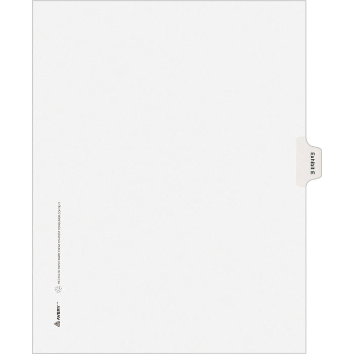 Avery® Individual Legal Dividers Allstate(R) Style, Letter Size, Side Tab EXHIBIT E (82111)