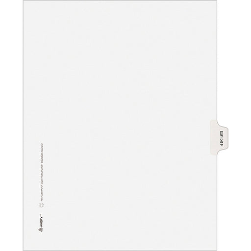 Avery® Individual Legal Dividers Allstate(R) Style, Letter Size, Side Tab EXHIBIT F (82112)