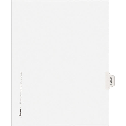 Avery® Individual Legal Dividers Allstate(R) Style, Letter Size, Side Tab EXHIBIT G (82113)