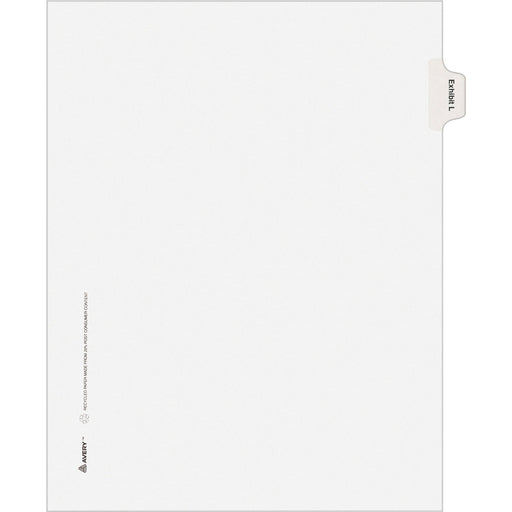 Avery® Individual Legal Dividers Allstate(R) Style, Letter Size, Side Tab EXHIBIT L (82118)