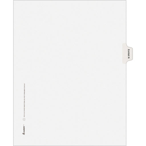 Avery® Individual Legal Dividers Allstate(R) Style, Letter Size, Side Tab EXHIBIT N (82120)