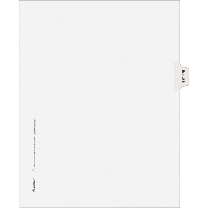 Avery® Individual Legal Dividers Allstate(R) Style, Letter Size, Side Tab EXHIBIT N (82120)