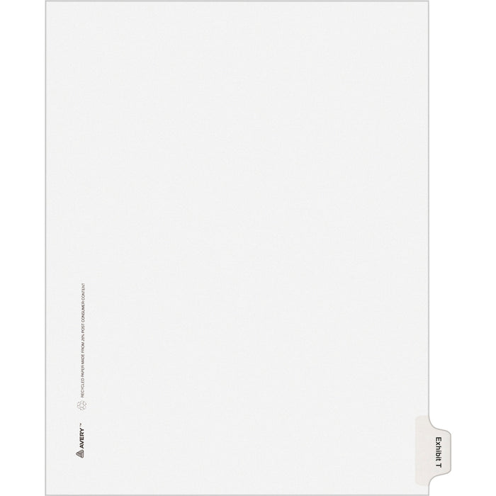 Avery® Individual Legal Dividers Allstate(R) Style, Letter Size, Side Tab EXHIBIT T (82126)