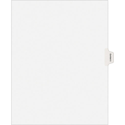 Avery® Individual Legal Dividers Allstate(R) Style, Letter Size, Side Tab EXHIBIT 5 (82137)