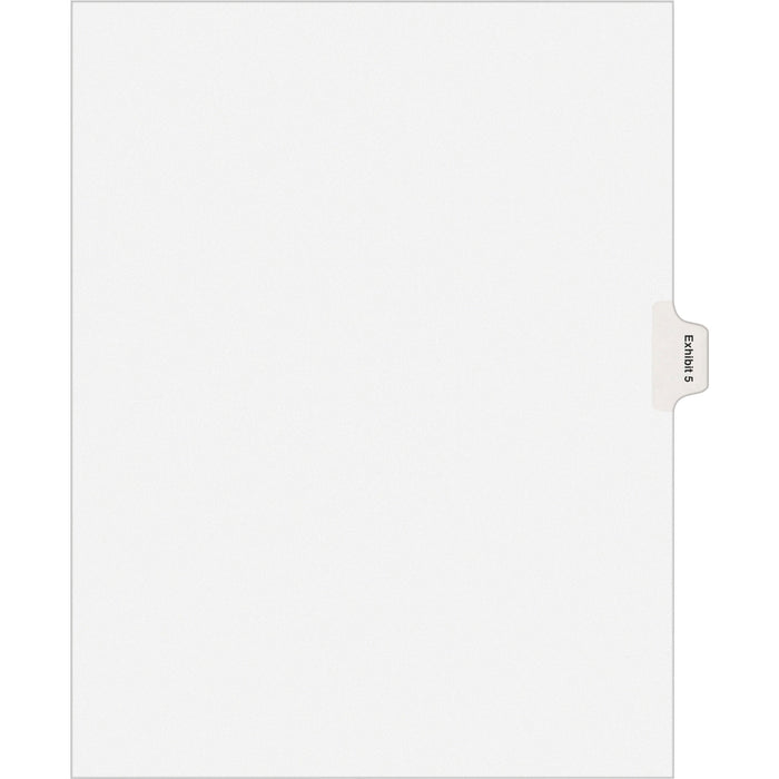 Avery® Individual Legal Dividers Allstate(R) Style, Letter Size, Side Tab EXHIBIT 5 (82137)