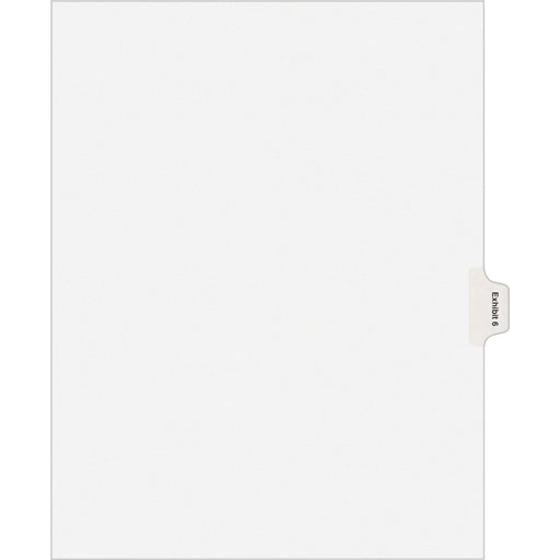 Avery® Individual Legal Dividers Allstate(R) Style, Letter Size, Side Tab EXHIBIT 6 (82138)