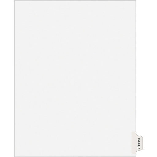 Avery® Individual Legal Dividers Allstate(R) Style, Letter Size, Side Tab EXHIBIT 10 (82142)