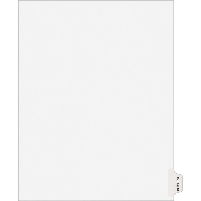 Avery® Individual Legal Dividers Allstate(R) Style, Letter Size, Side Tab EXHIBIT 10 (82142)