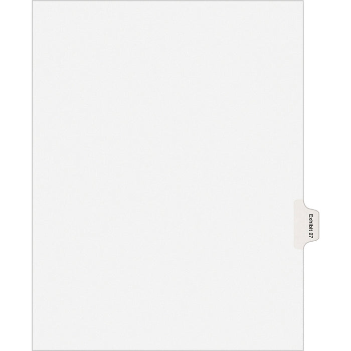 Avery® Individual Legal Dividers Allstate(R) Style, Letter Size, Side Tab EXHIBIT 27 (82159)