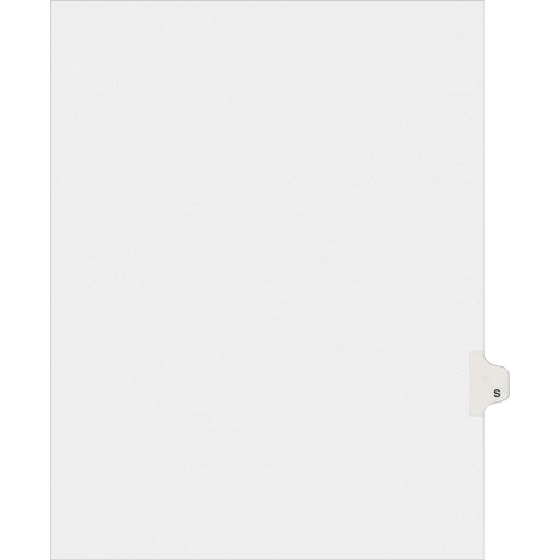 Avery® Individual Legal Dividers Allstate(R) Style, Letter Size, Side Tab S (82181)