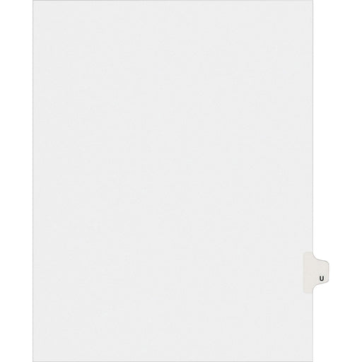 Avery® Individual Legal Dividers Allstate(R) Style, Letter Size, Side Tab U (82183)