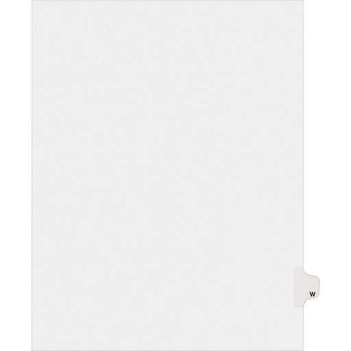 Avery® Individual Legal Dividers Allstate(R) Style, Letter Size, Side Tab W (82185)