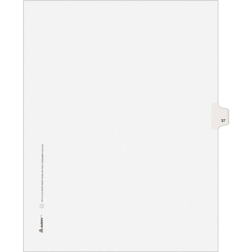 Avery® Individual Legal Dividers Allstate(R) Style, Letter Size, Side Tab #37 (82235)