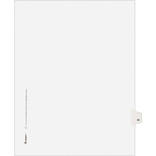 Avery® Individual Legal Dividers Allstate(R) Style, Letter Size, Side Tab #45 (82243)