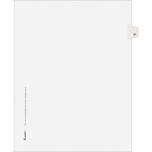 Avery® Individual Legal Dividers Allstate(R) Style, Letter Size, Side Tab #55 (82253)