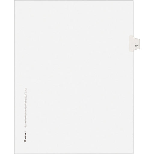 Avery® Individual Legal Dividers Allstate(R) Style, Letter Size, Side Tab #57 (82255)