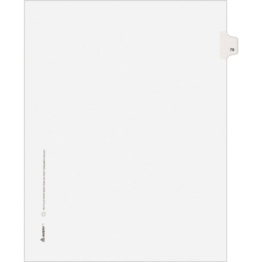 Avery® Individual Legal Dividers Allstate(R) Style, Letter Size, Side Tab #79 (82277)