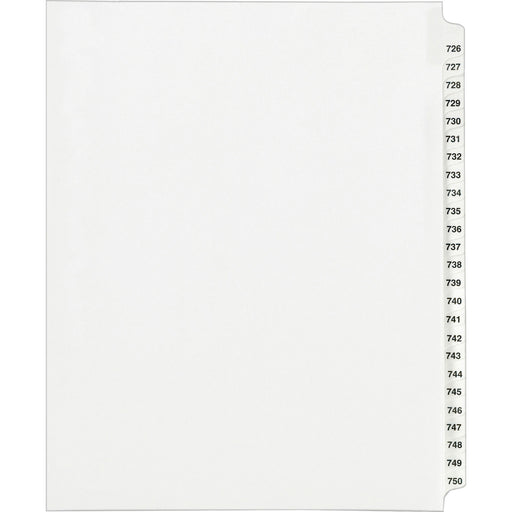 Avery® Standard Collated Legal Dividers Avery® Style, Letter Size, 726-750 Tab Set (82308)