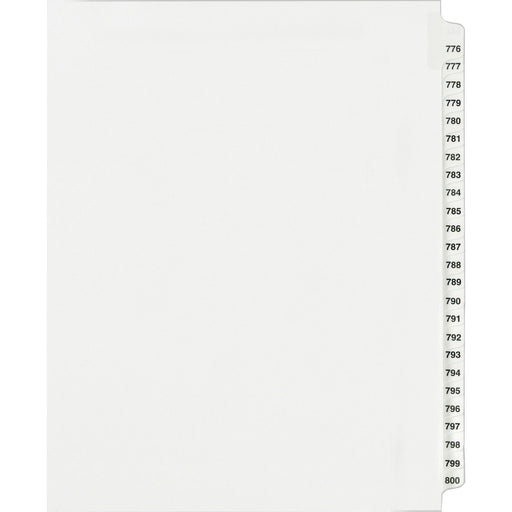 Avery® Standard Collated Legal Dividers Avery® Style, Letter Size, 776-800 Tab Set (82310)