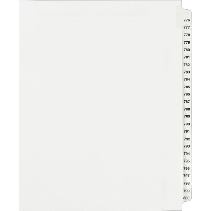 Avery® Standard Collated Legal Dividers Avery® Style, Letter Size, 776-800 Tab Set (82310)